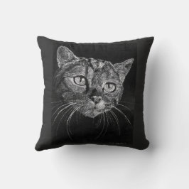 Almofada Desenho De Gato Por Mark Edward Westerfield