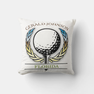 Almofada Desenho de Golfe com Grinalda
