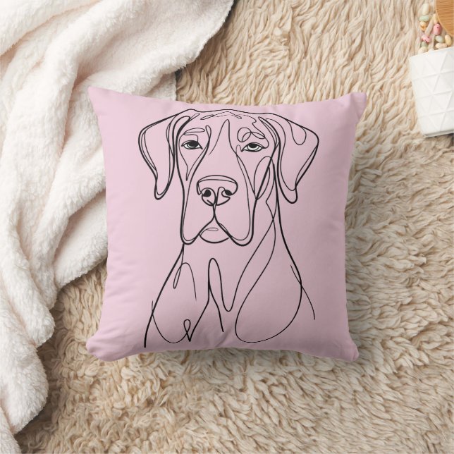Almofada Desenho de Great Dane  (Cobertor)