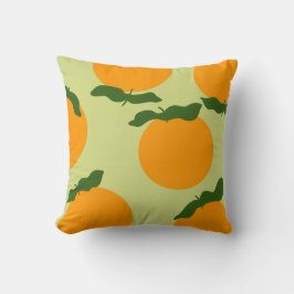 Almofada desenho de padrão laranja