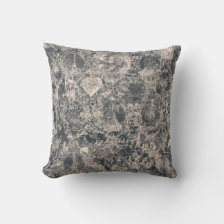 Almofada Desenho de Toile de Paris Preto Elegante