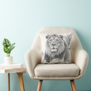 Almofada Desenho do Lion Africano