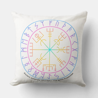 Almofada Desenho do Símbolo do Compasso Viking Vegvisir 
