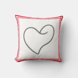 Almofada Desenho Elegante em Forma de Coração