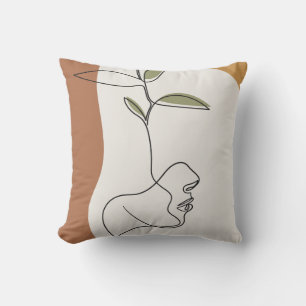 Almofada Desenho em linha, T-Shirt com moda criativa