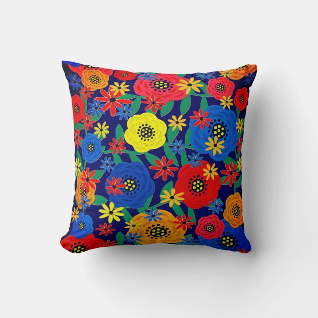 Almofada Desenho Floral 31218 (Frente)