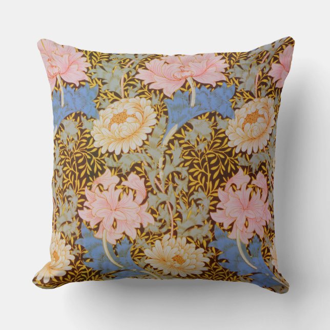 Almofada Desenho Floral Ousado Wm Morris (Frente)