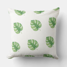 Desenho Verde de Folha de Monstera. 