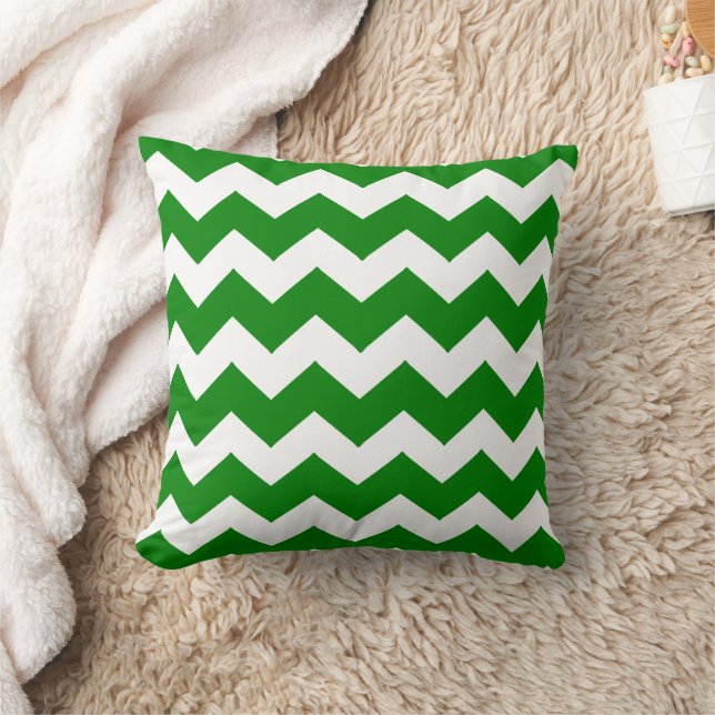 Almofada Desenho Zigzag Verde (Cobertor)