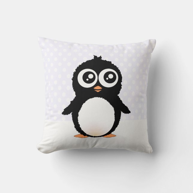 Almofada Desenhos animados bonitos do pinguim (Frente)