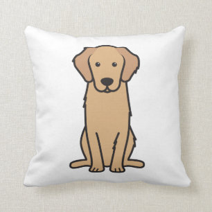 Almofada Desenhos animados do cão do golden retriever