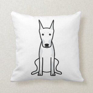 Almofada Desenhos animados do cão do Pinscher do Doberman