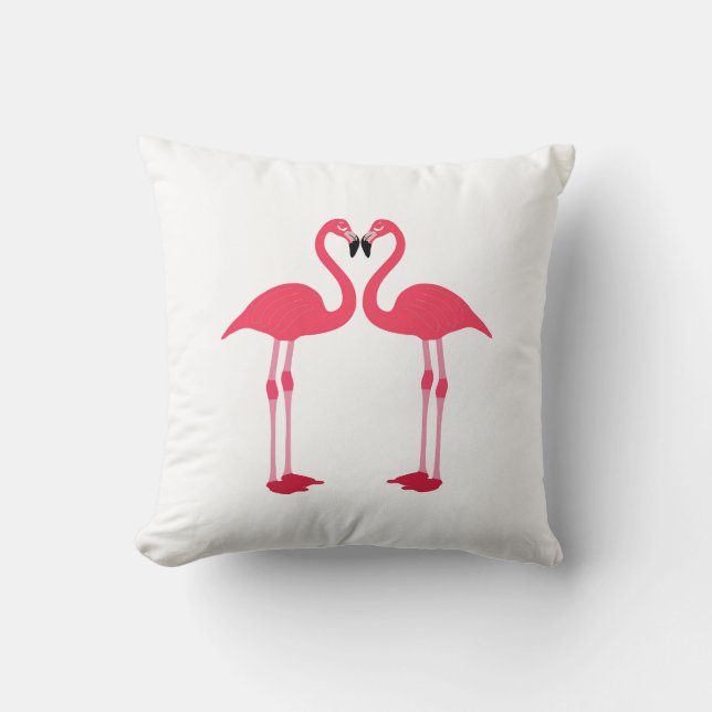 Almofada Desenhos animados dos flamingos (Frente)