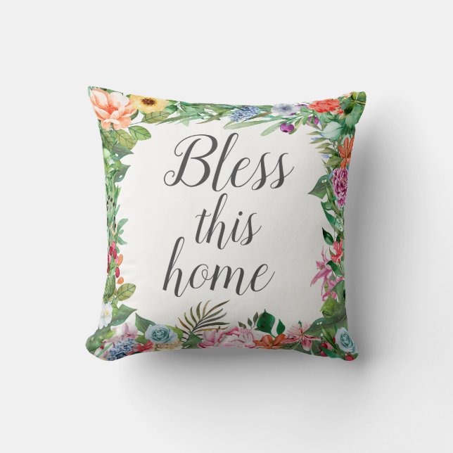 Almofada Desenhos belíssimos de floral a personalisieren! (Frente)