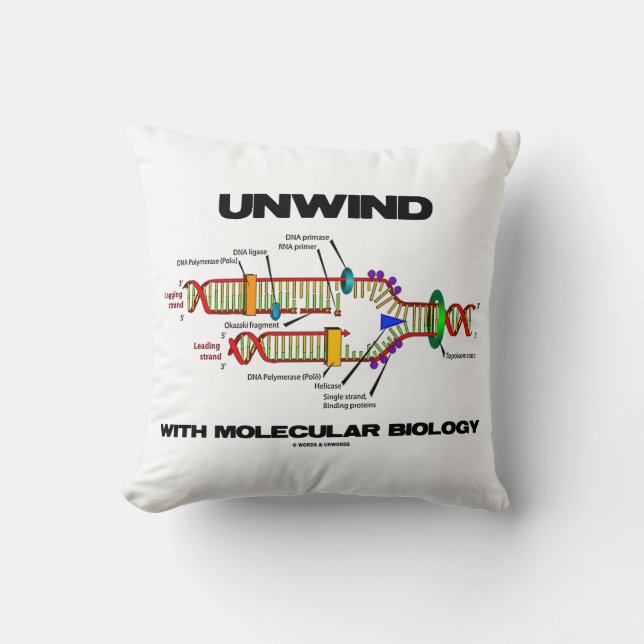 Almofada Desenrolar Com A Replicação De DNA De Biologia Mol (Frente)