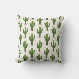 Almofada Desert Cactus Pattern – Southwestern Botanical