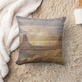 Almofada Desert Landscape Monument Valley And Cloudy Sky