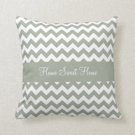 Almofada Desert Sage Greenish - Cinza Chevron