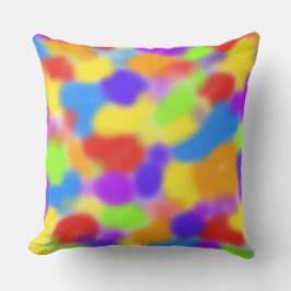 Almofada Design Abstrato do Arco-Íris bonito -