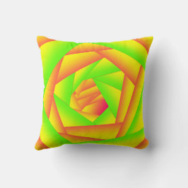 Almofada Design Abstrato do Ombro Amarelo Laranja Verde Cit