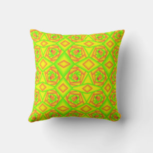 Almofada Design Abstrato do Ombro Amarelo Laranja Verde Cit