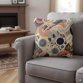 Almofada Design abstrato em cores boêmicas
