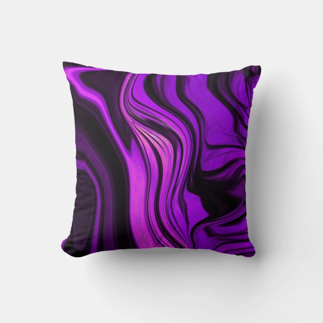 Almofada Design Abstrato Roxo (Frente)