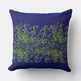 Almofada Design Azul de Algas Marinhas