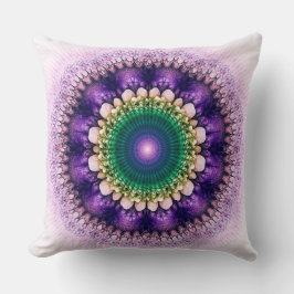 Almofada Design azul fractal natural