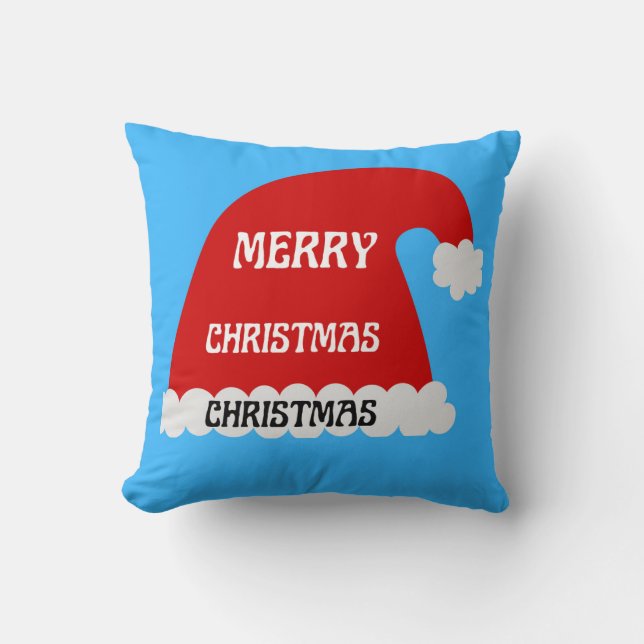Almofada design boné de natal travesseiro (Frente)