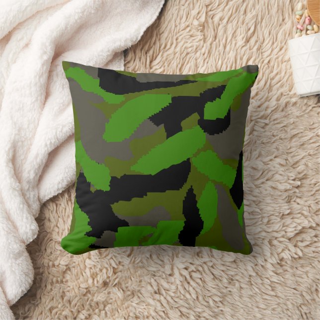 Almofada Design Camuflado Verde (Cobertor)
