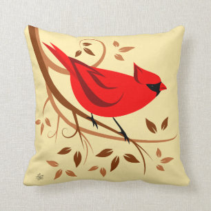 Almofada Design cardinal masculino do norte
