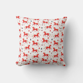 Almofada Design Cavalos Vermelhos