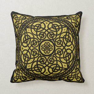 Almofada design celta do ouro