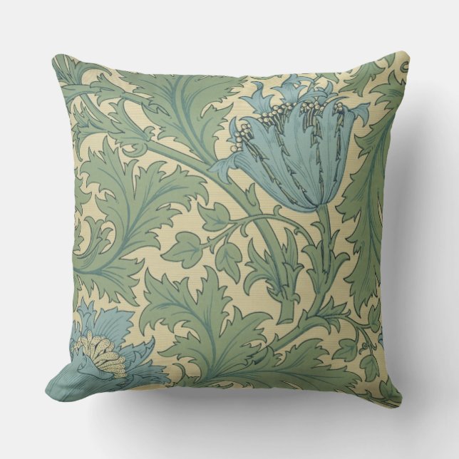 Almofada Design da "anêmona" (matéria têxtil) (Frente)