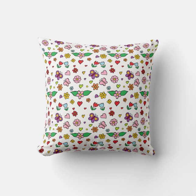 Almofada Design das Flores Maravilhosas (Frente)