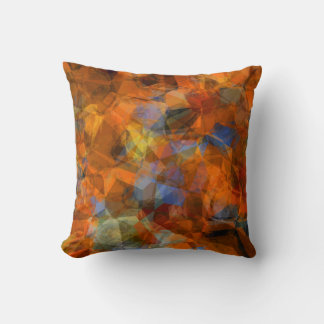 Almofada Design de abstrato moderno cor de laranja enferruj