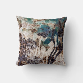 Almofada Design de algodão Silhouette com Taupe de volta