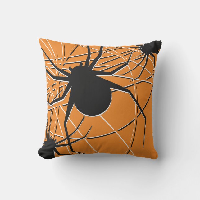 Almofada Design de aranha única legal | Halloween moderno (Frente)
