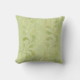 Almofada Design de Borda de Folhas Verde