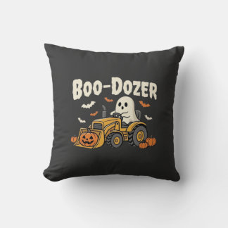 Almofada Design de Bulldozer Fantasma de Halloween Boo-Doze