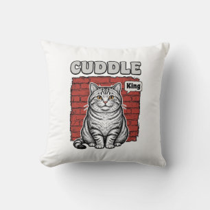 Almofada Design de Camisa de Gato Vintage Cuddle King_1