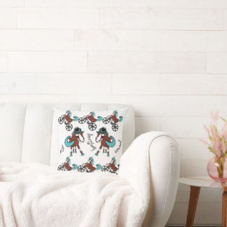 Almofada design de cavalo alegre e brilhante