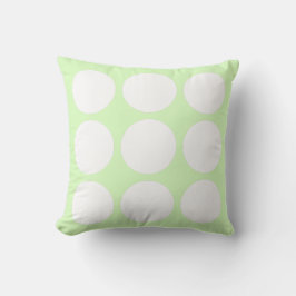 Almofada Design de Círculo Abstrato em Pastel Verde Lima e