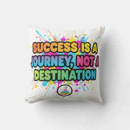 Almofada Design de Citação Motivacional de Sucesso é uma Jo