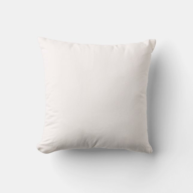 Almofada Design de Cor Sólida FFAFA Branco da Neve (Frente)