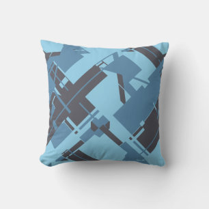 Almofada Design de diagnóstico azul de Ovo do Marinho Azul