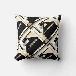 Almofada Design de Diagnóstico Geométrico de Creme Branco P