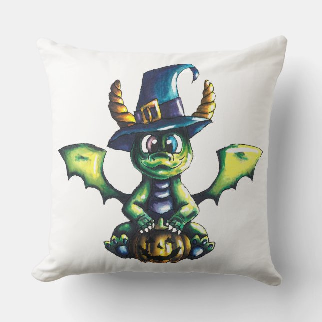 Almofada Design de Dragão de Halloween (Frente)