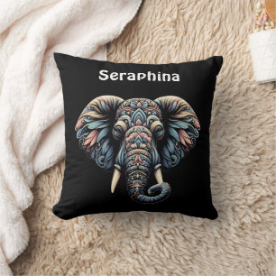 Almofada Design de elefante intricado inspirado na natureza